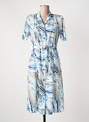 Rochie midi albastru GEVANA femeie