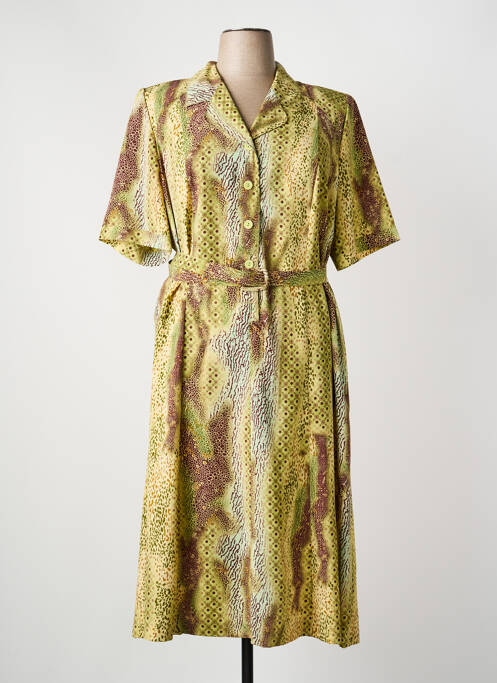 Rochie midi galben FRANCOISE DE FRANCE femeie