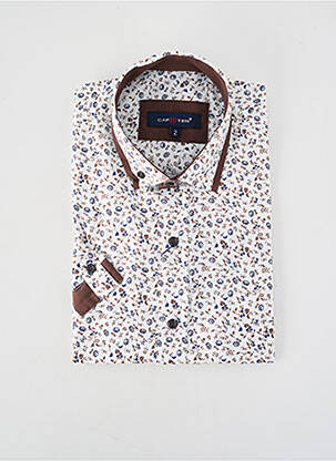 Cămașă cu mâneci scurte croială dreaptă alb CAP 10 TEN homme