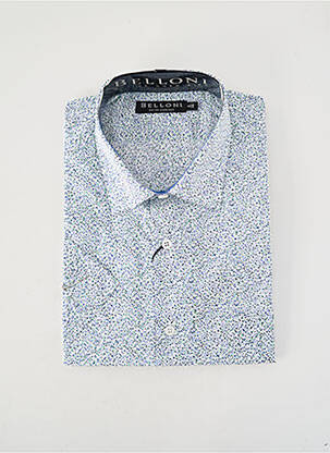 Cămașă cu mâneci scurte imprimeu fantezie alb BELLONI homme