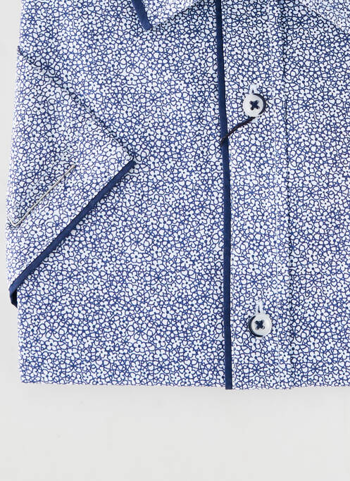 Cămașă cu mâneci scurte imprimeu fantezie albastru CAP 10 TEN homme