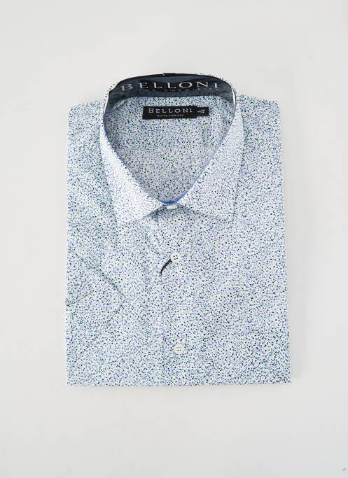 Cămașă cu mâneci scurte imprimeu fantezie alb BELLONI homme