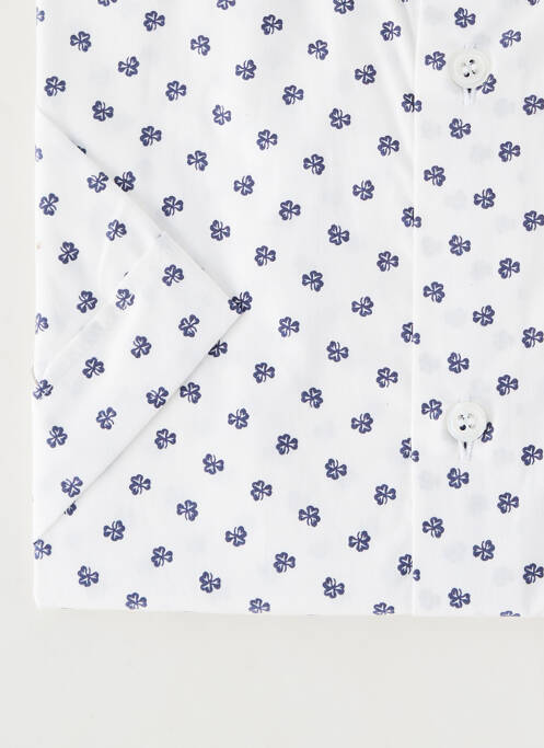 Cămașă cu mâneci scurte imprimeu fantezie alb LUI homme