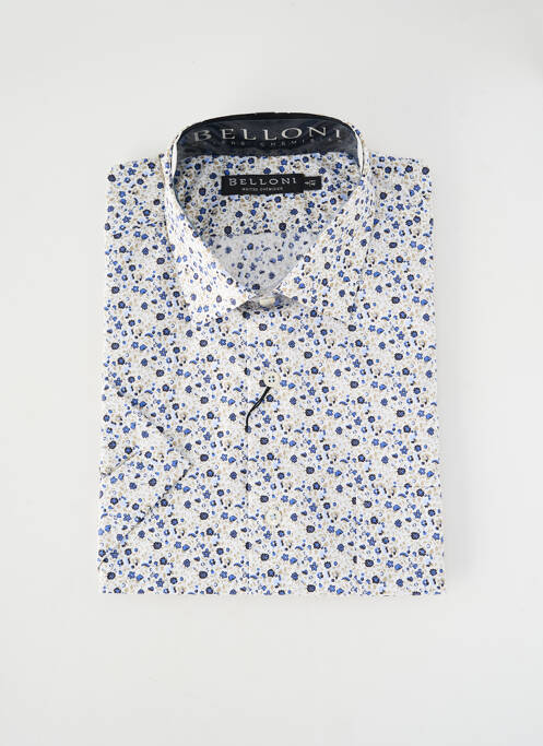 Cămașă cu mâneci scurte croială dreaptă alb BELLONI homme