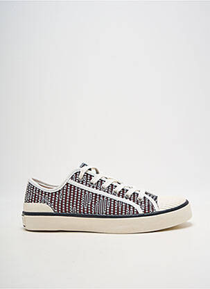 Adidași vârf rotund toc plat până la 3 cm roșu FUGITIVE BY FRANCESCO ROSSI femme