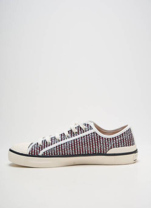 Adidași vârf rotund toc plat până la 3 cm roșu FUGITIVE BY FRANCESCO ROSSI femme