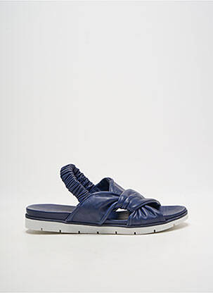 Sandale/pantofi decupați vârf deschis toc plat până la 3 cm albastru COCO ET ABRICOT femme