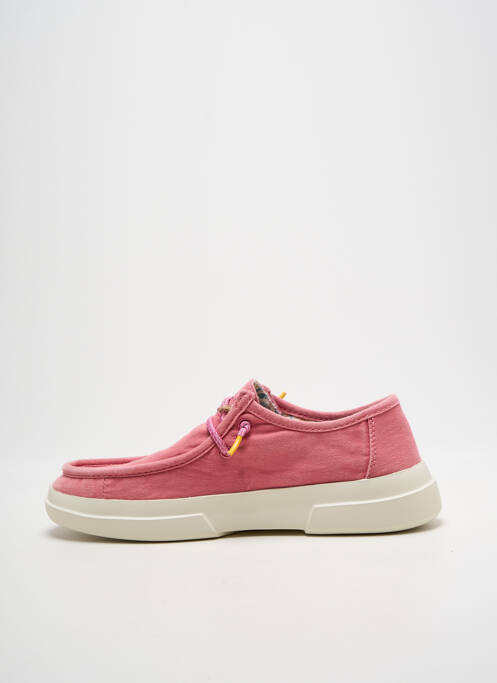 Adidași vârf rotund toc plat până la 3 cm roz WALK IN PITAS femme