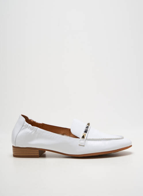 Mocasini material neted toc plat până la 3 cm alb MAM'ZELLE femme