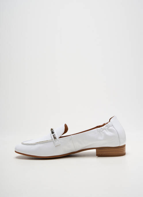 Mocasini material neted toc plat până la 3 cm alb MAM'ZELLE femme