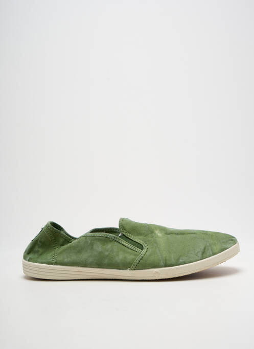 Slip-on-uri vârf rotund vârf rotund verde NATURAL WORLD homme