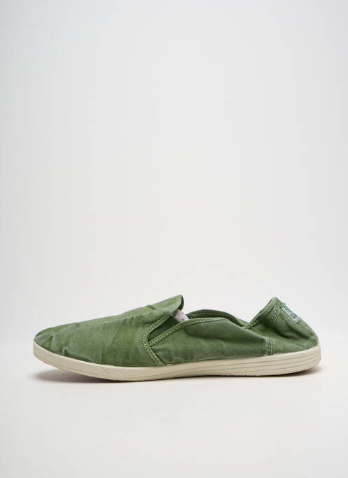 Slip-on-uri vârf rotund vârf rotund verde NATURAL WORLD homme