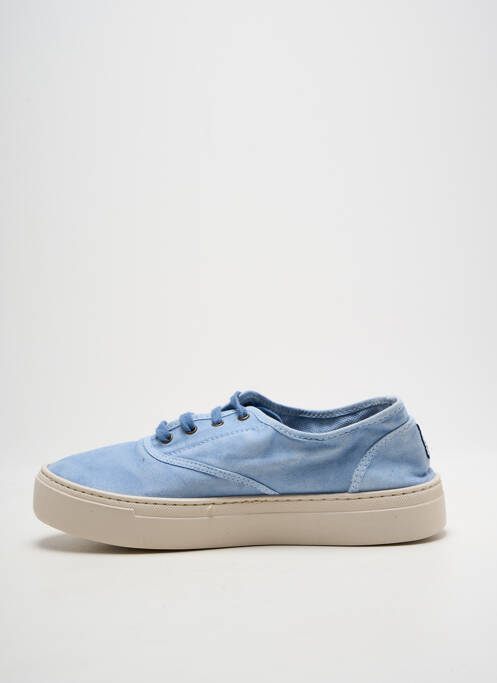 Adidași vârf rotund toc plat până la 3 cm albastru NATURAL WORLD femme