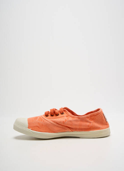 Adidași vârf rotund toc plat până la 3 cm portocaliu NATURAL WORLD femme