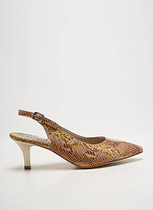 Pantofi cu toc închidere cu buclă(e) toc de 7 la 9 cm maro DORKING femme