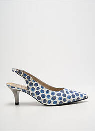 Pantofi cu toc închidere cu buclă(e) toc de 4 la 6 cm albastru DORKING femme