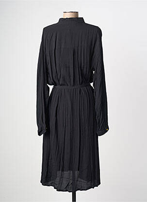 Rochie midi croială fluidă mâneci lungi negru MAISON HOTEL femeie