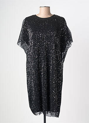 Rochie scurtă mâneci scurte mâneci scurte negru SUNCOO femeie