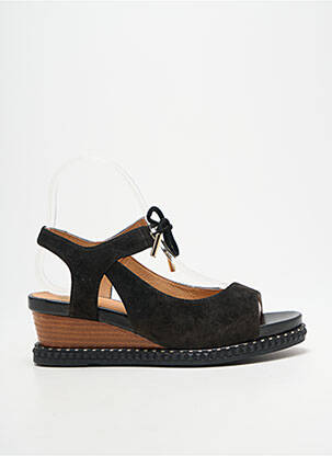 Sandale/pantofi decupați toc platformă toc de 4 la 6 cm negru MAM'ZELLE femme