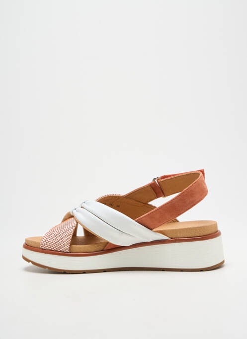 Sandale/pantofi decupați material neted toc de 4 la 6 cm alb FUGITIVE BY FRANCESCO ROSSI femme