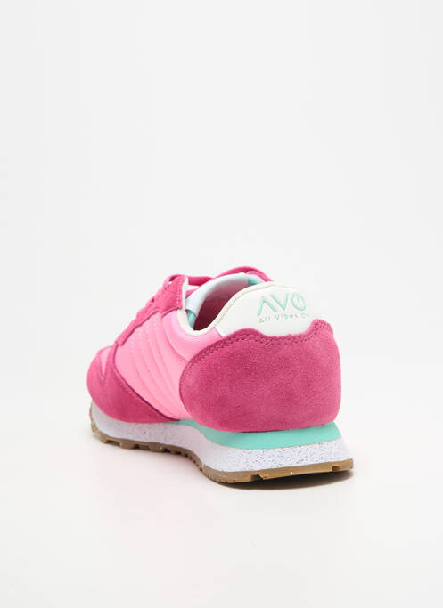 Adidași vârf rotund toc plat până la 3 cm roz AVO ALL VIBES ON femme