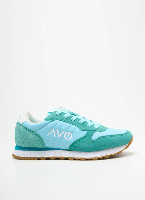 Adidași vârf rotund toc plat până la 3 cm verde AVO ALL VIBES ON femme