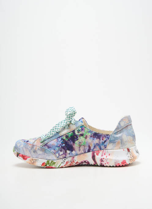 Adidași imprimare toc plat până la 3 cm albastru LAURA VITA femme