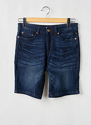 Bermudă țesătură denim albastru SOLID bărbat