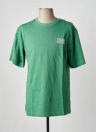 Tricou croială dreaptă mâneci scurte verde SOLID femme