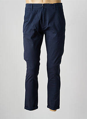 Pantalon chino buzunare albastru SOLID bărbat