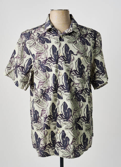 Cămașă cu mâneci scurte verde SOLID bărbat