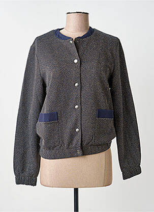 Jachete casual guler rotund albastru ONLY femeie