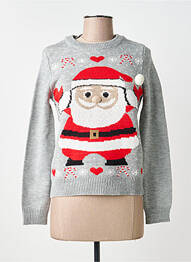 Pulover guler rotund mâneci lungi gri VERO MODA femeie