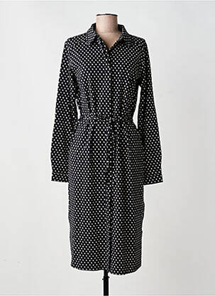 Rochie midi imprimeu fantezie mâneci lungi negru YEST femeie