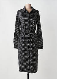 Rochie midi imprimeu fantezie mâneci lungi negru YEST femeie