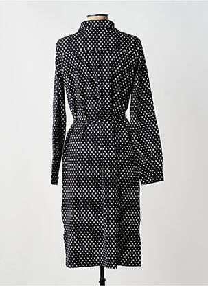 Rochie midi imprimeu fantezie mâneci lungi negru YEST femeie