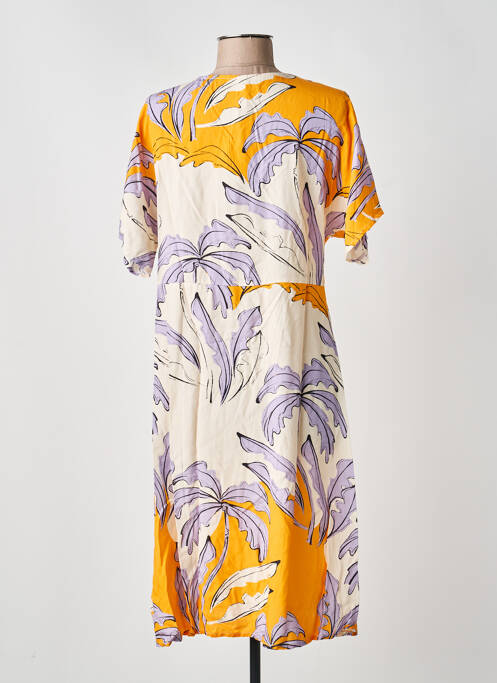 Rochie midi galben SCORZZO femeie