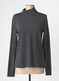 Pulover cu guler înalt croială cambrată mâneci lungi negru YEST femme