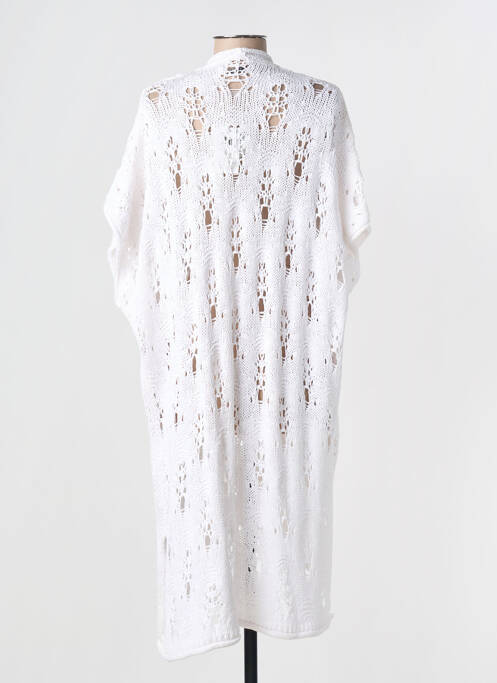 Vestă cu mâneci scurte alb MAT. femeie