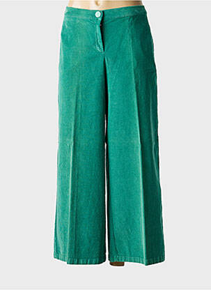 Pantalon larg verde DIANA GALLESI femeie