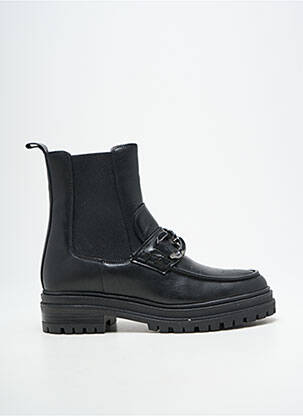 Botine/ghete țesătură satinată toc de 4 la 6 cm negru FREEMAN T.PORTER femeie