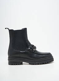 Botine/ghete țesătură satinată toc de 4 la 6 cm negru FREEMAN T.PORTER femme