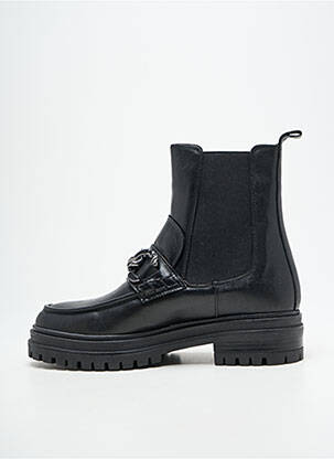 Botine/ghete țesătură satinată toc de 4 la 6 cm negru FREEMAN T.PORTER femeie