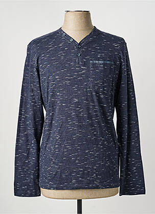 Tricou croială cambrată mâneci lungi albastru TOM TAILOR bărbat