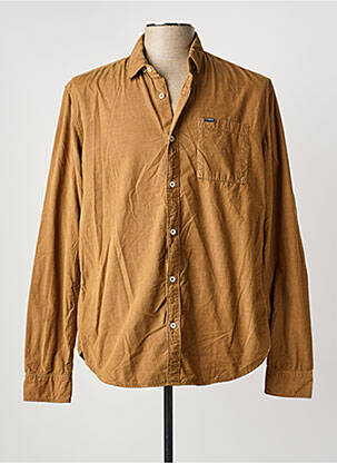 Cămașă cu mâneci lungi maro GARCIA bărbat