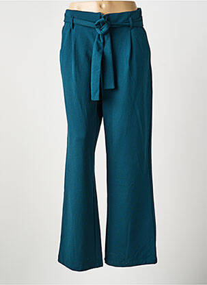 Pantalon larg țesătură crep mărime normală verde TIFFOSI femeie