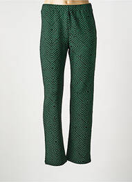 Pantalon drept elasticitate mărime normală verde LA FIANCÉE femme