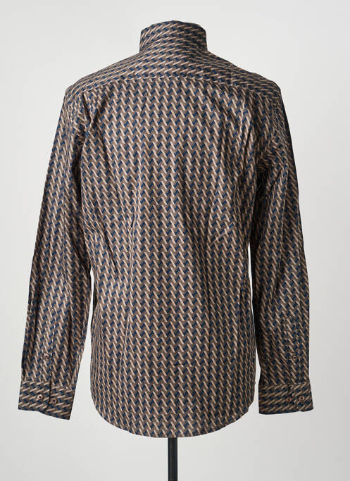 Cămașă cu mâneci lungi maro DELAHAYE bărbat