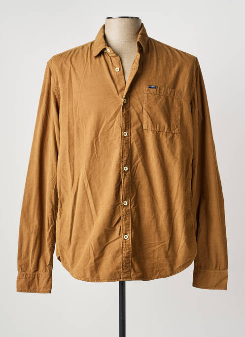 Cămașă cu mâneci lungi maro GARCIA bărbat