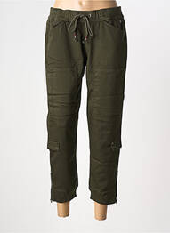 Pantalon 7/8 talie elastică verde FREEMAN T.PORTER femme